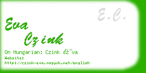 eva czink business card